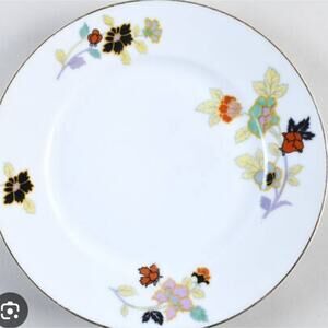 Pirkenhammer Floral Patterned White Dinner Plates Set Of 4